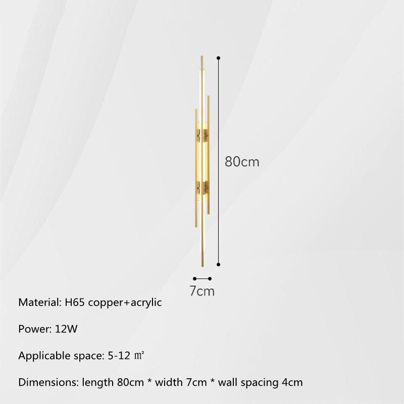Modern All Copper LED Wall Lights