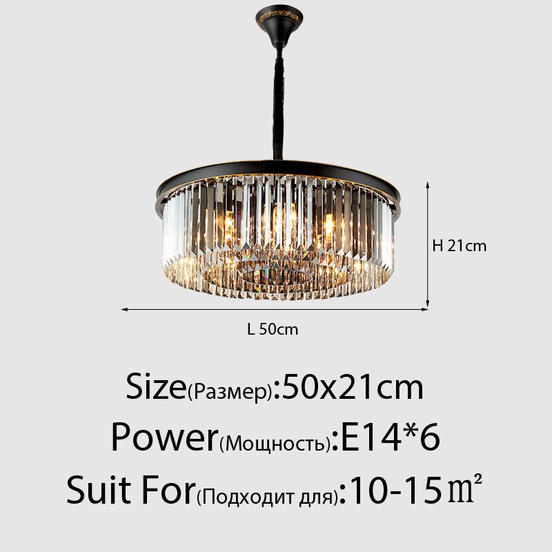 Led Smoky Grey Crystal Ceiling Light