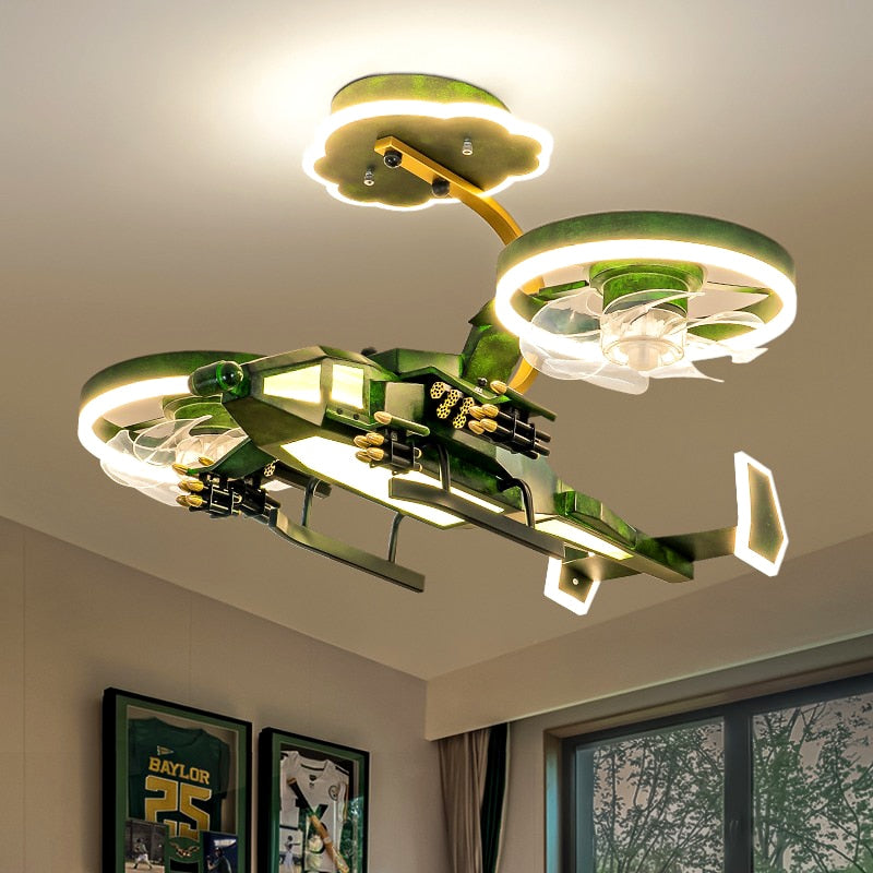 Kids plane Chandelier Ceiling fan