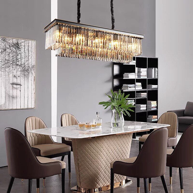 Led Smoky Grey Crystal Ceiling Light