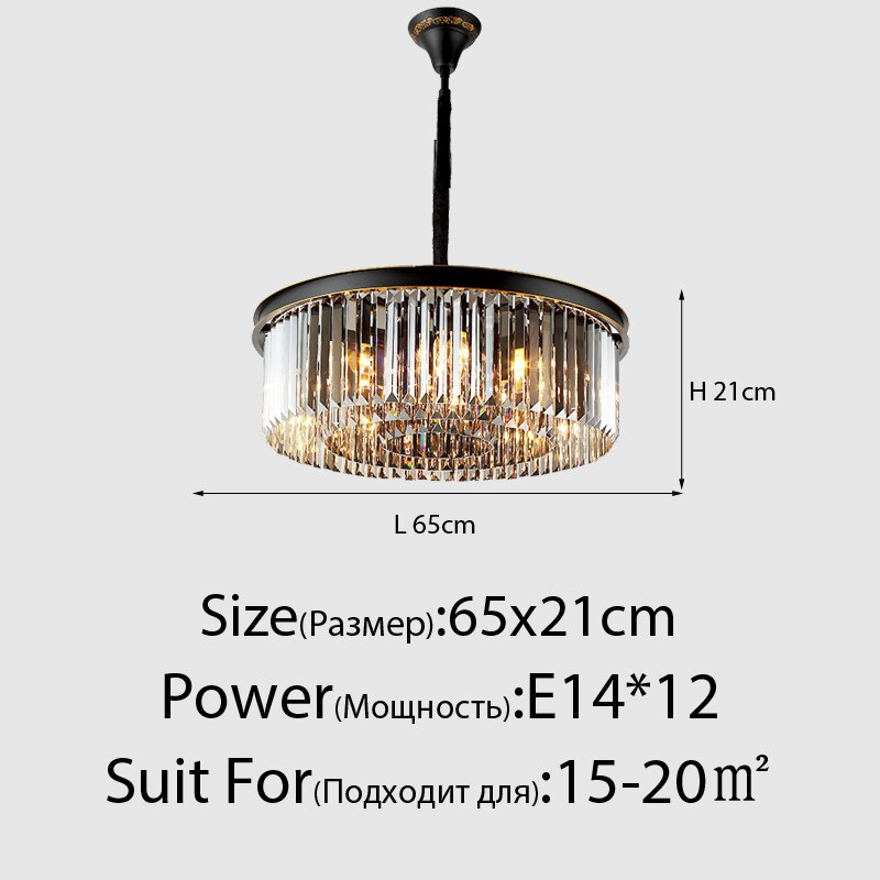 Led Smoky Grey Crystal Ceiling Light