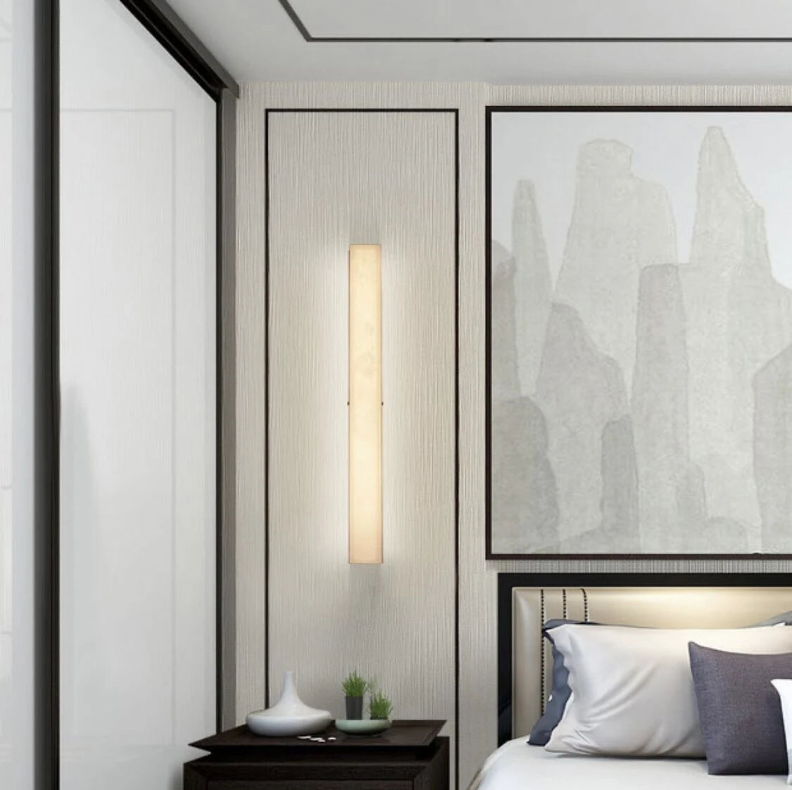 Minimalism Sconce Wall Lamp Indoor Modern Luxury Marble LED Bedroom Light Balcony Corridor Lamps Home Decoration Wall Lighting