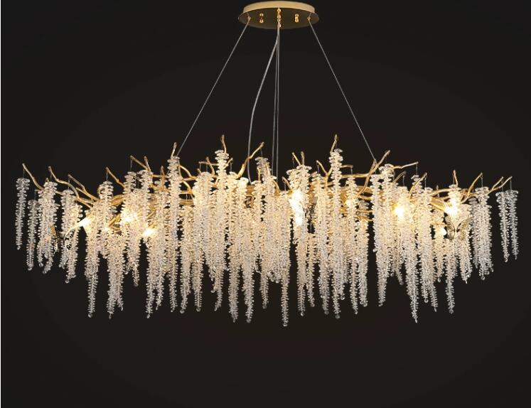 Strip art creative branch chandelier