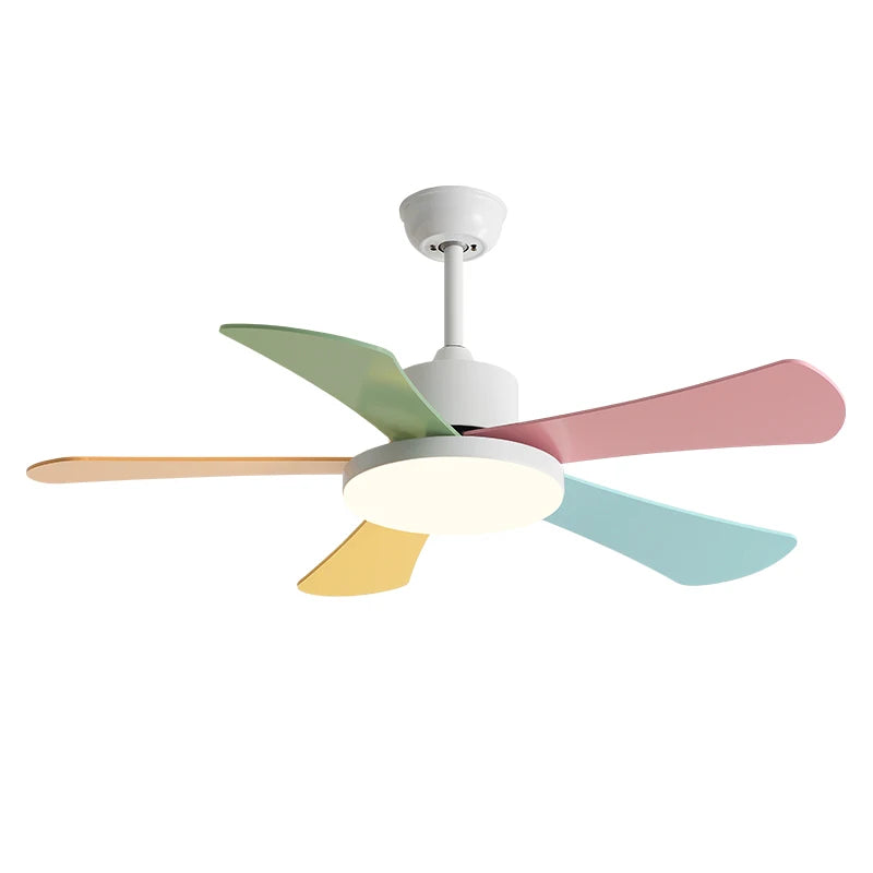 Children Room Ceiling Fan Light The bedroom Restaurant Fan Llights Modern Simplicity DC Electric Fan Indoor 110V 220V
