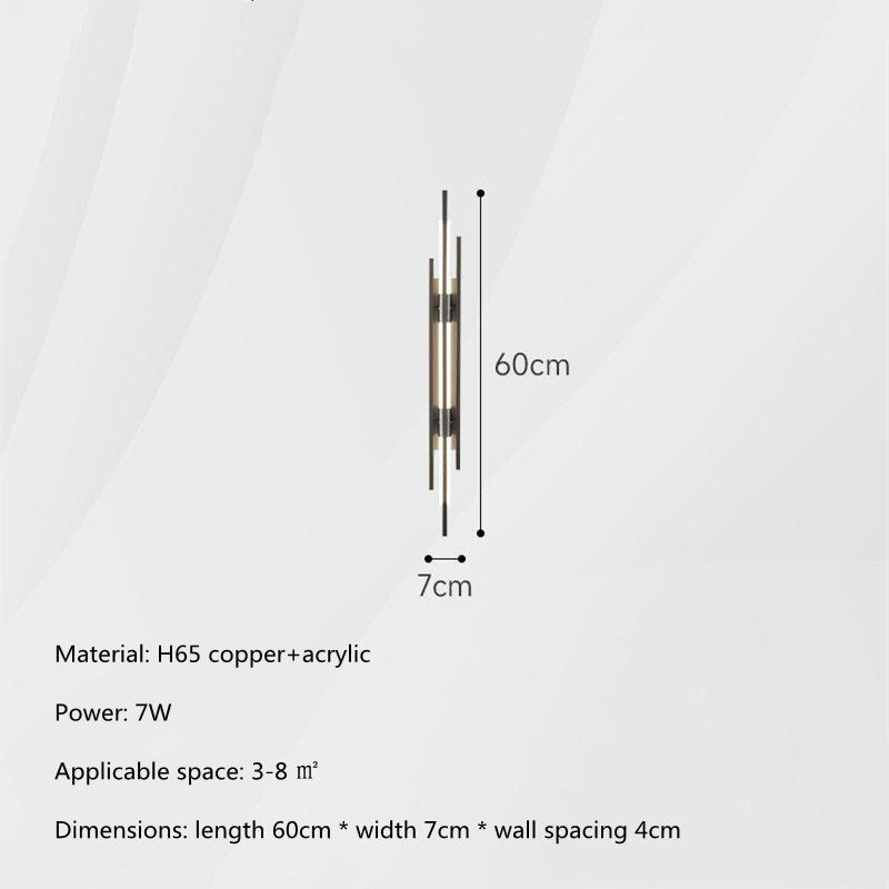 Modern All Copper LED Wall Lights