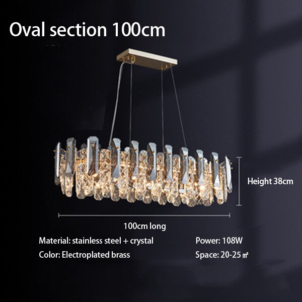 Luxury Modern Crystal LED Ceiling Light