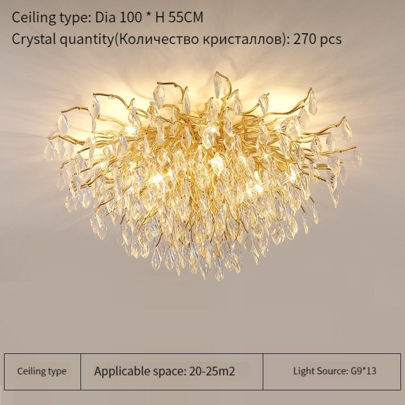 Luxury Crystal Chandelier For Kitchen Dining