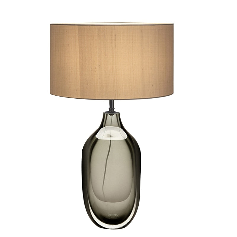 Simple Crystal Coloured Glaze Table Lamp