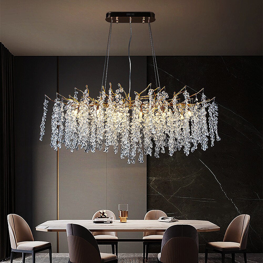 Luxury Grape Crystal Chandelier