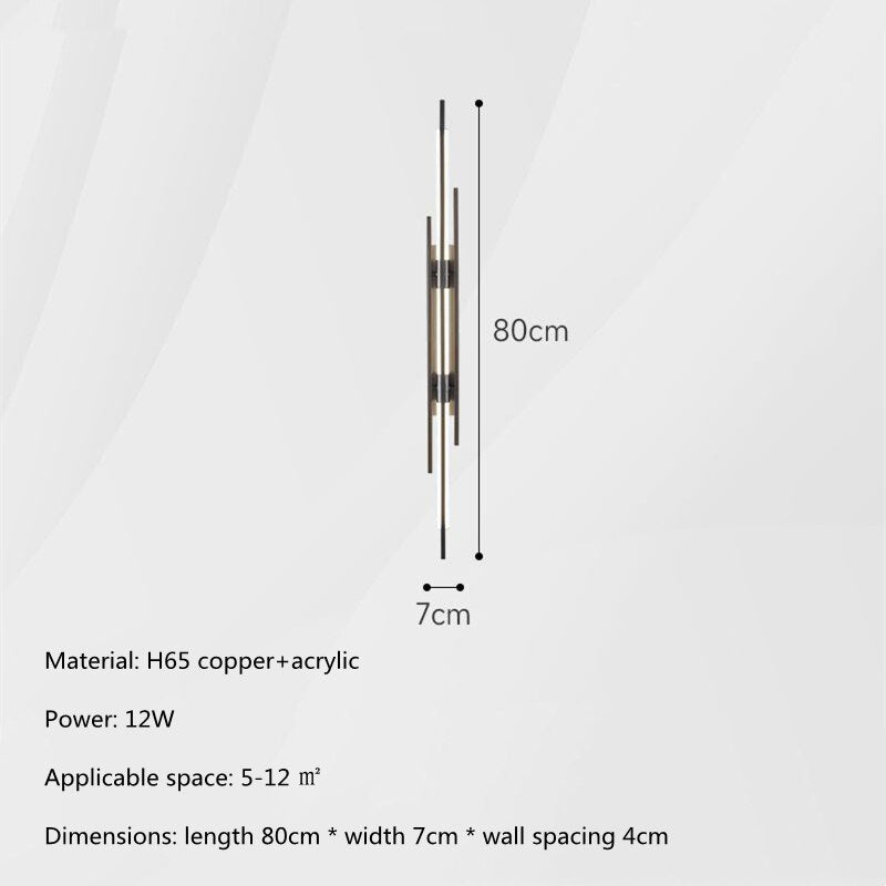 Modern All Copper LED Wall Lights