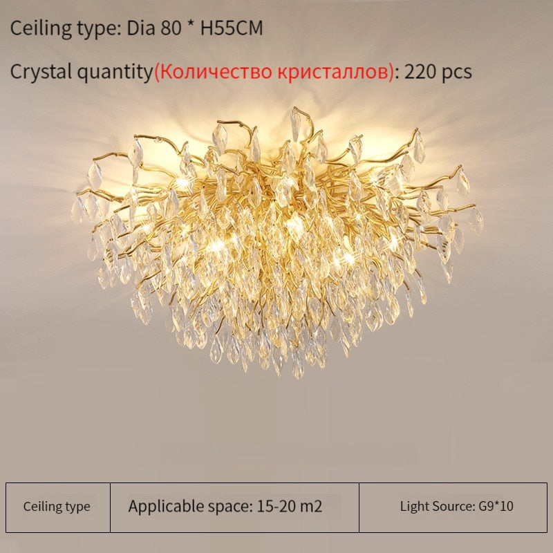 Luxury Crystal Chandelier For Kitchen Dining