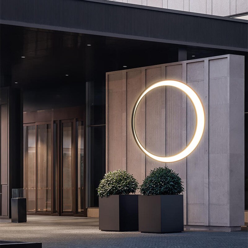 Modern outdoor wall light