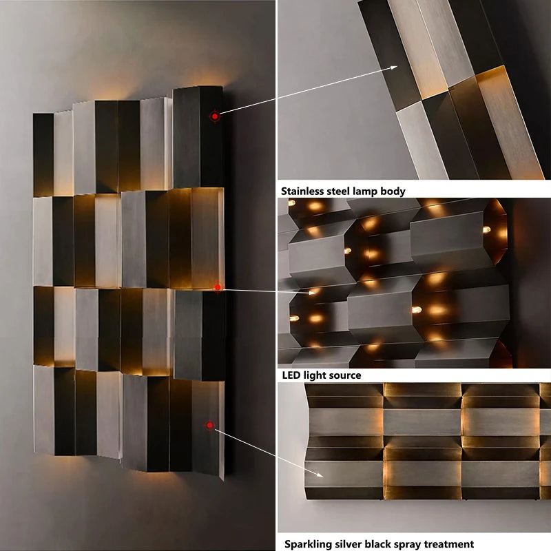 Outdoor Garden Wall Light Stainless steel Waterproof Wall Sconces Anti-Rust Wall Mount Light Fixtures for Front Porch Garage Dec