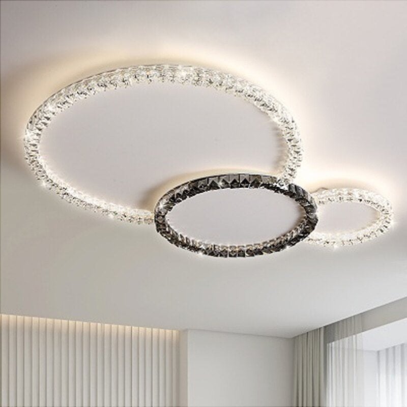 Crystal Shade Circle Ceiling Light