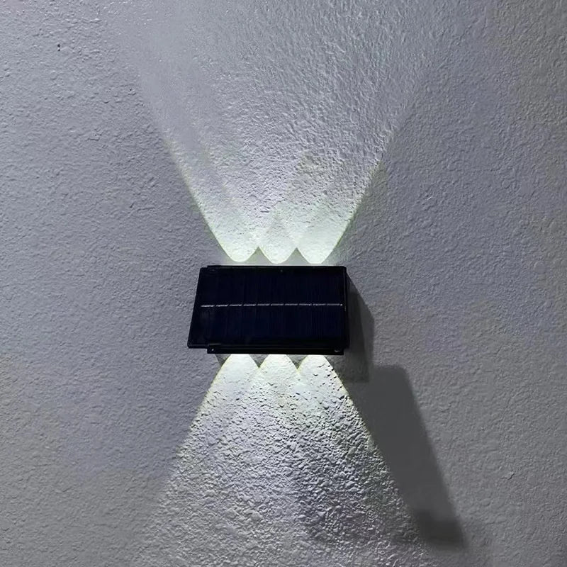 10PCS New Solar Light Outdoor Wall Lamp Garden Decorative Step Fence LED Christmas Decorations For Home