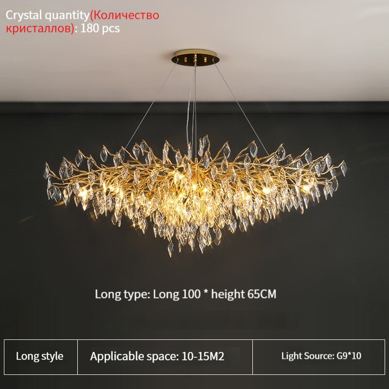 Luxury Crystal Chandelier For Kitchen Dining