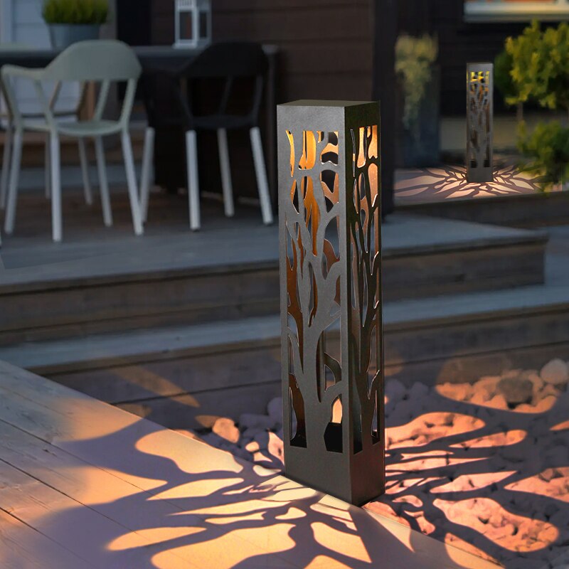 Solar Outdoor Lights And Shadow Lawn Lamp
