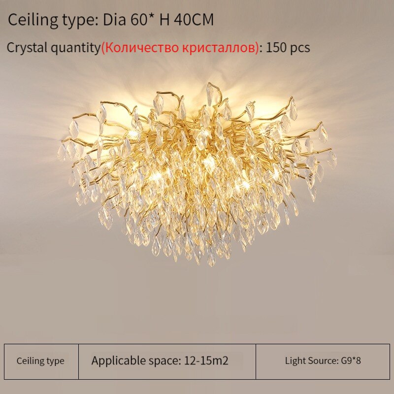 Luxury Crystal Chandelier For Kitchen Dining