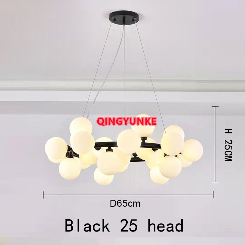 Glass Ball Lamp Led Chandelier