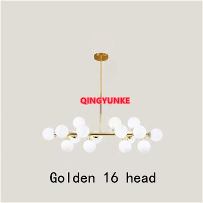 Glass Ball Lamp Led Chandelier