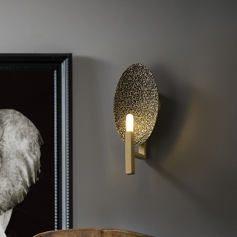 Creative art all copper wall lamp