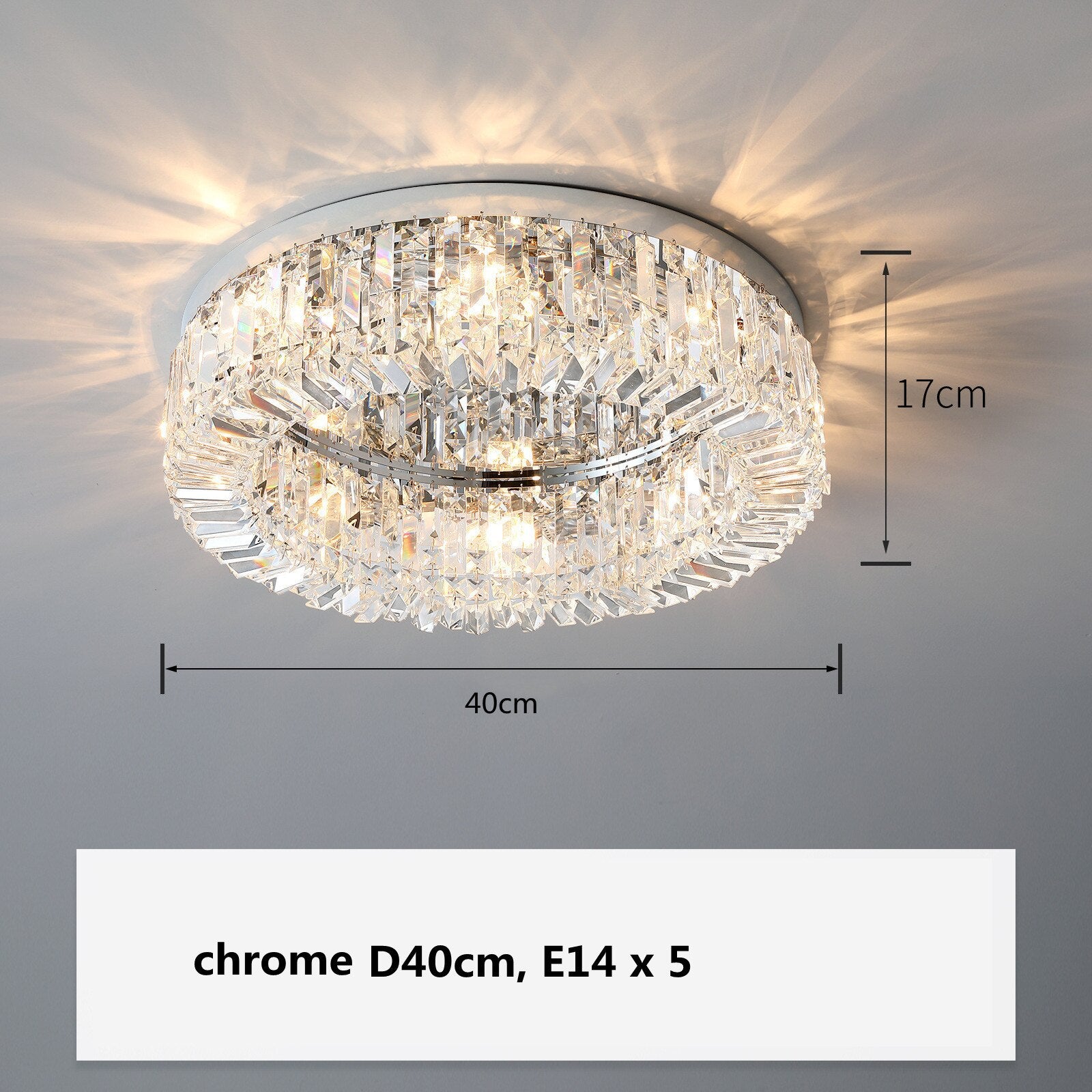 Modern Crystal Ceiling Light