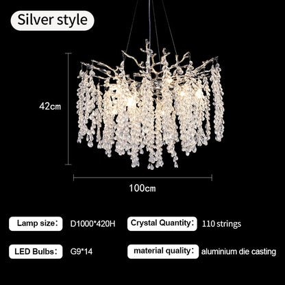 Dining Room Crystals Led Chandelier