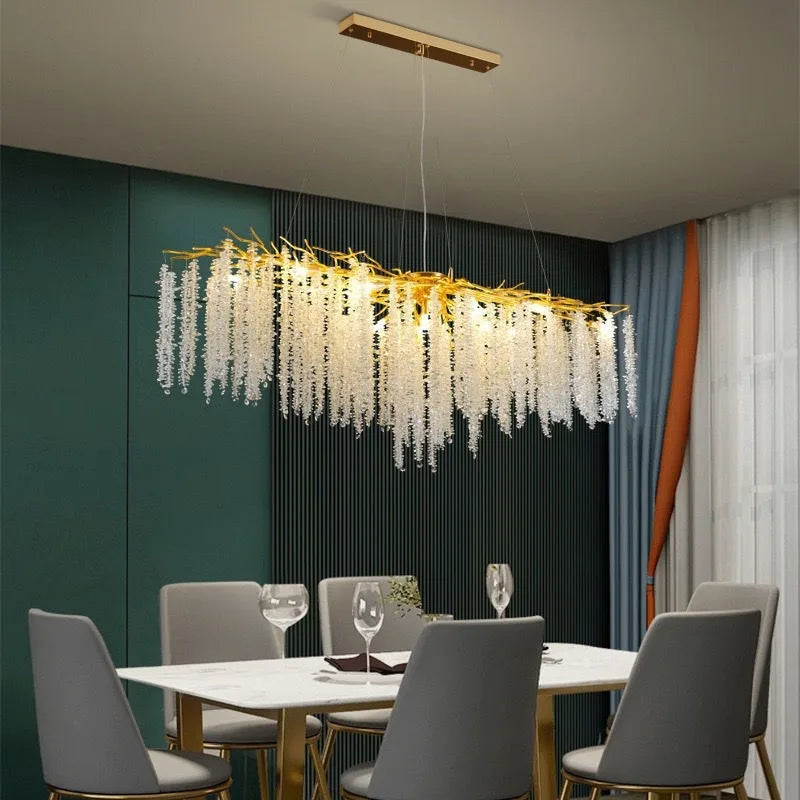 Modern Decorative Living Room Lighting Chandelier LED Crystal Lamp Dining Bedroom Hotel Ceiling lights Villa Hall Hanging Light