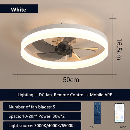 LED Ceiling Light Fans AC DC Fan