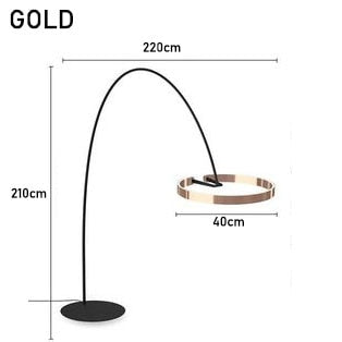 Nordic Circle Fishing Floor Lamp