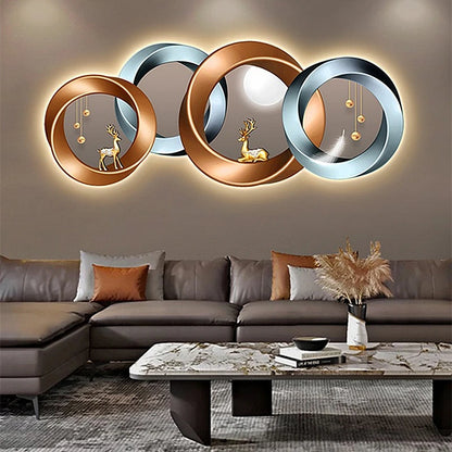 Nordic Creative Living Room Background Wall Lamp Modern Luxury Large Decor Sconce Bedroom Restaurant hallway Indoor Wall Light