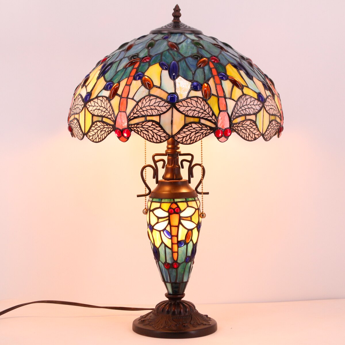 Tiffany Vase Table Lamp