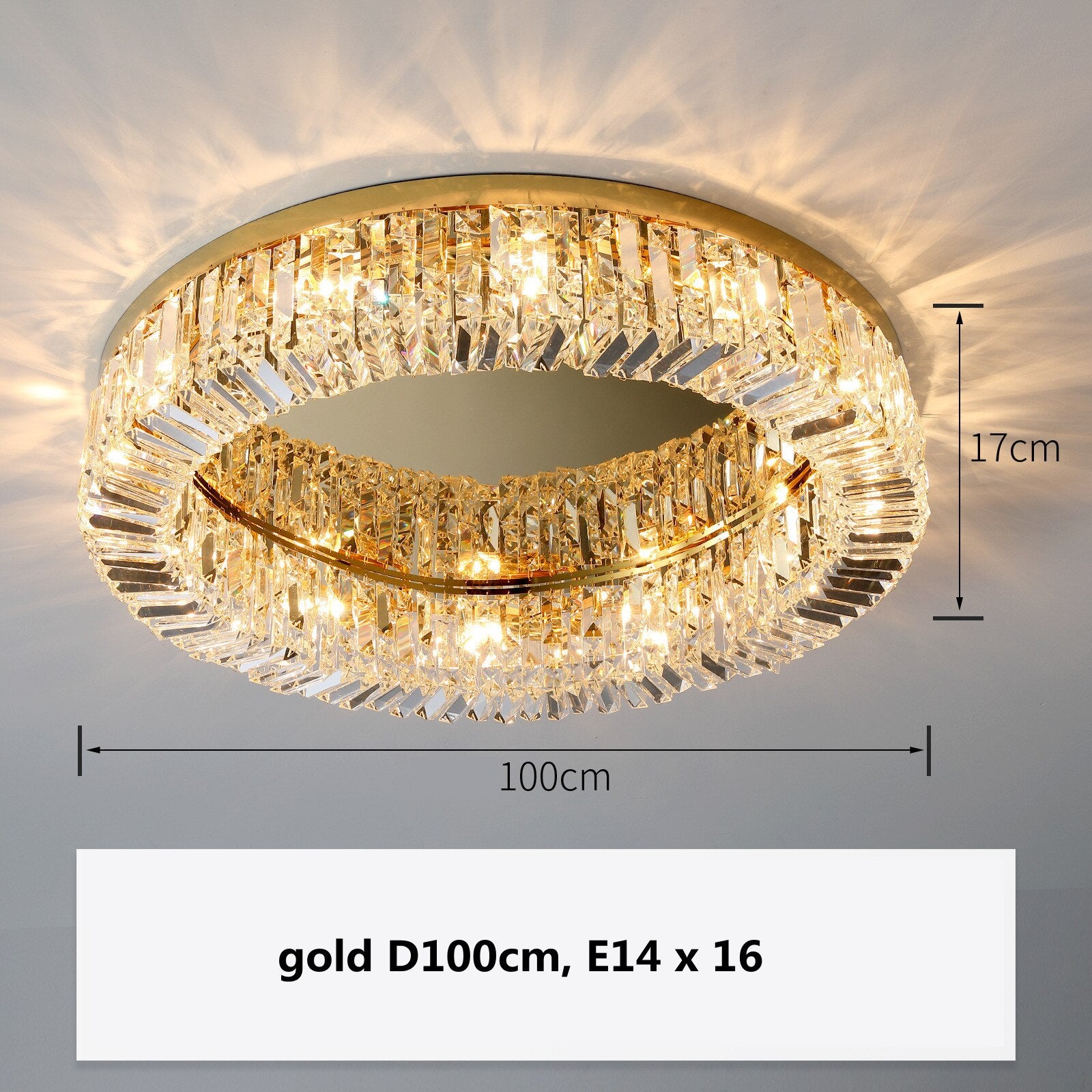 Modern Crystal Ceiling Light