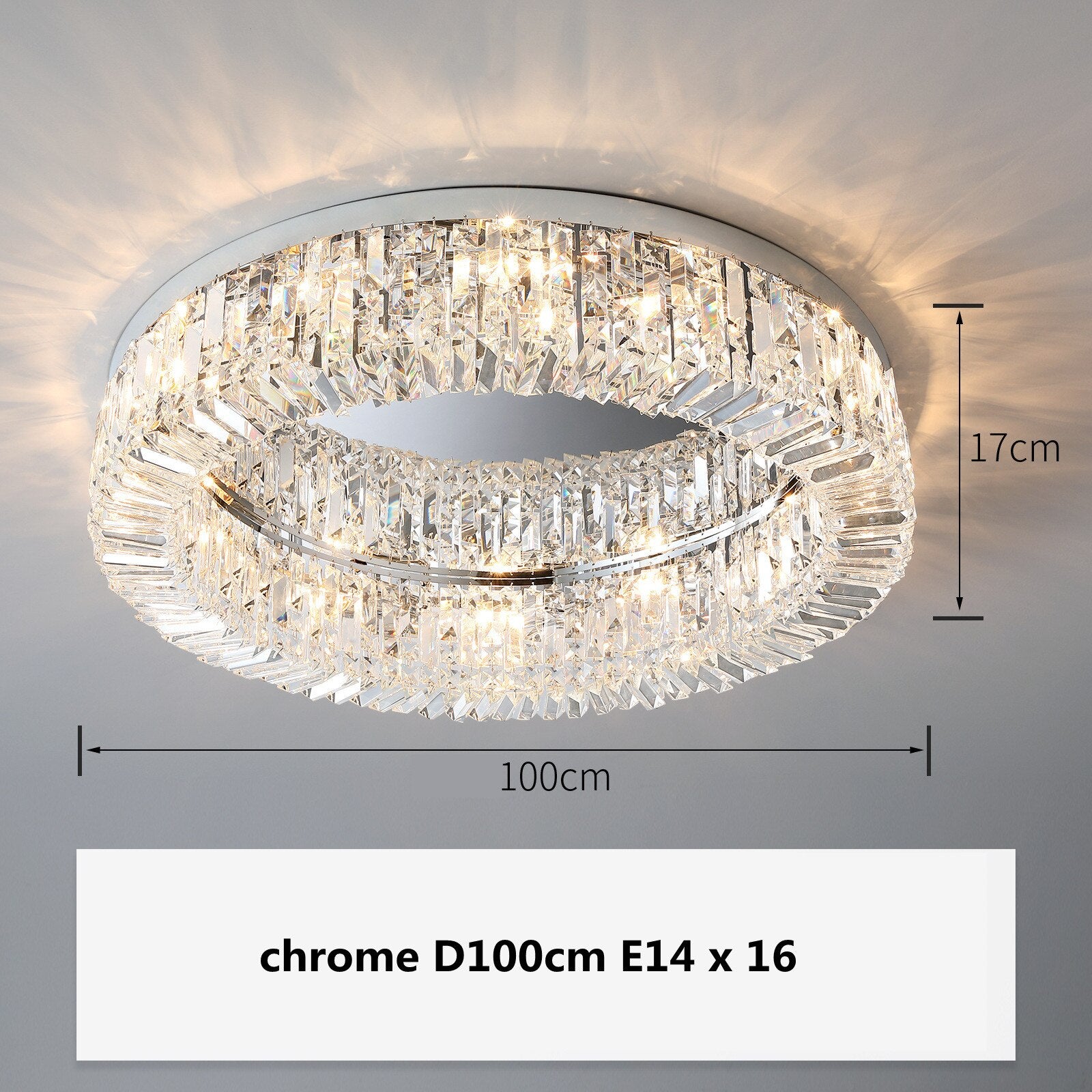 Modern Crystal Ceiling Light