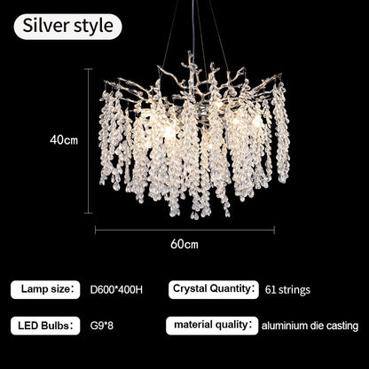 Dining Room Crystals Led Chandelier