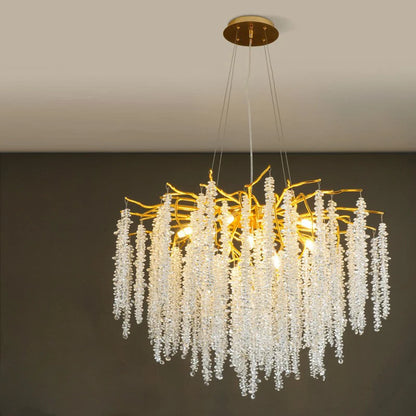 Modern Decorative Living Room Lighting Chandelier LED Crystal Lamp Dining Bedroom Hotel Ceiling lights Villa Hall Hanging Light