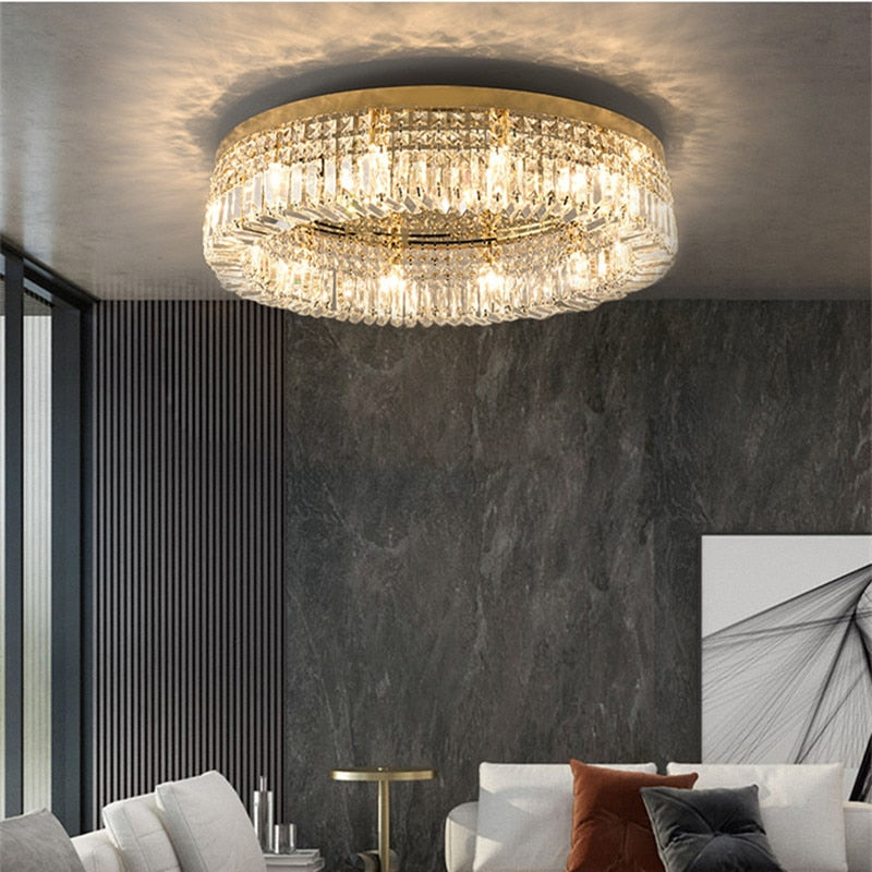 Modern Crystal Ceiling Light