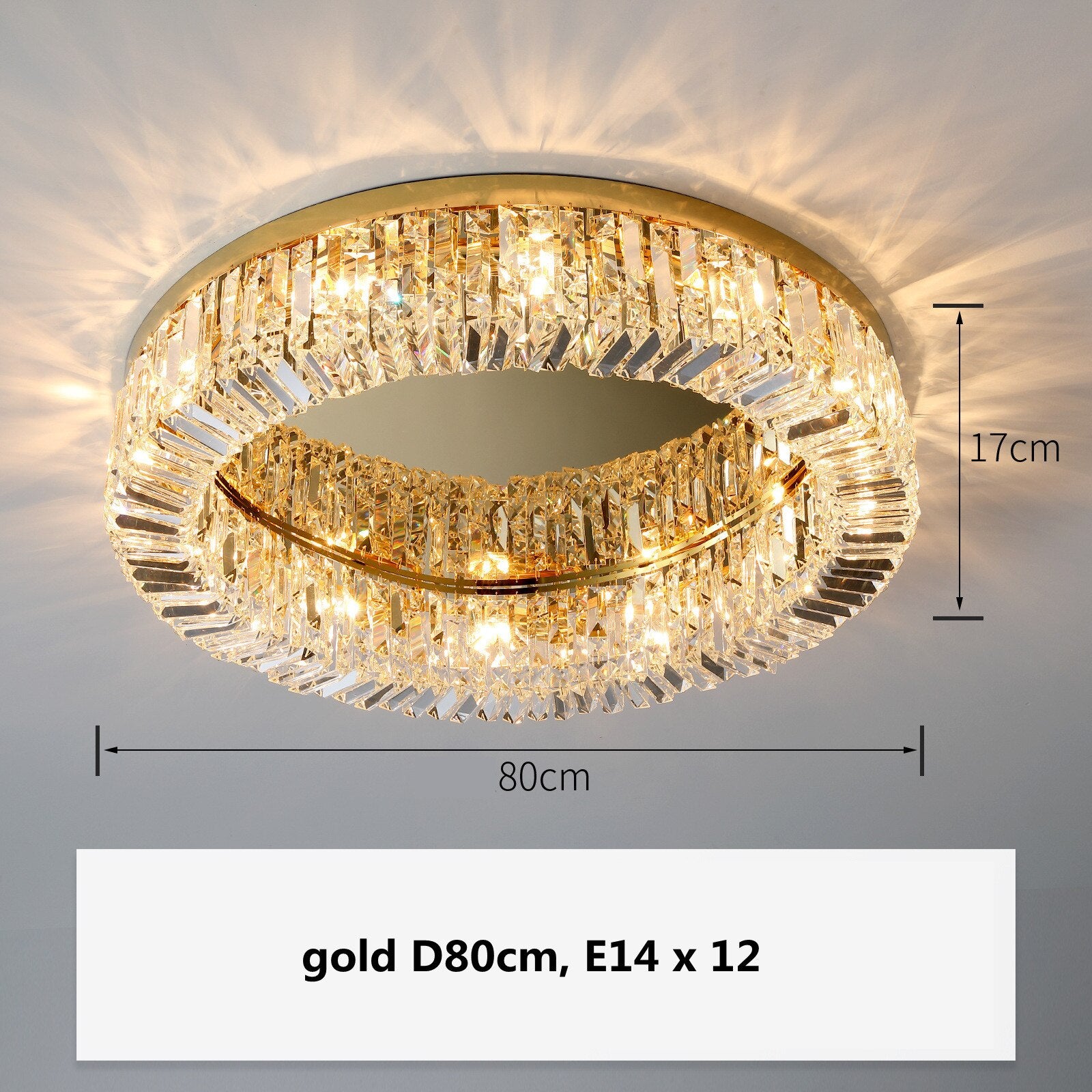 Modern Crystal Ceiling Light