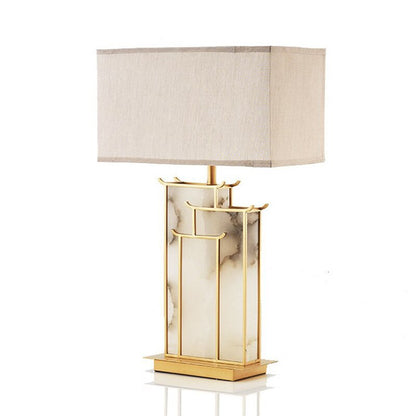 Marble Fabric Table Lamp