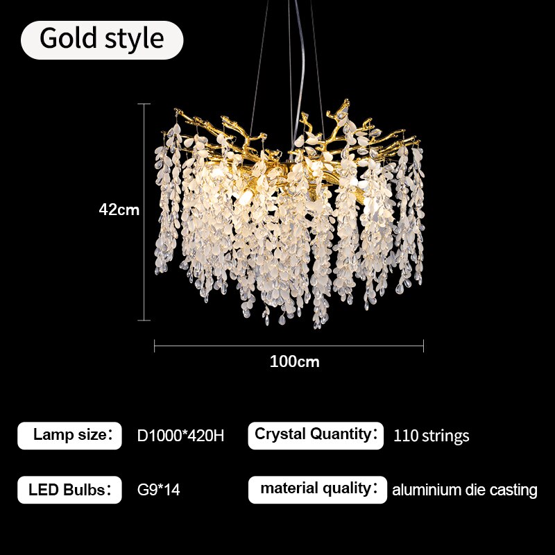 Dining Room Crystals Led Chandelier