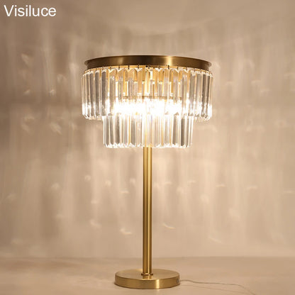 modern luxury bedside lamp decoration hotel living room contemporary crystal table lamp