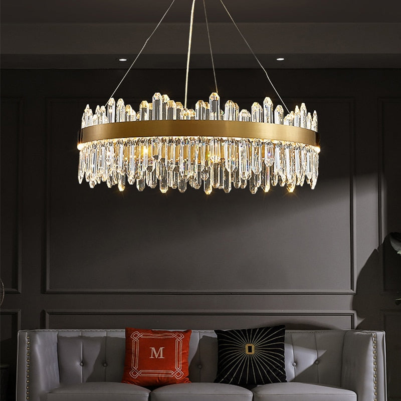 Modern Smoke Dining Room Crystal Chandelier