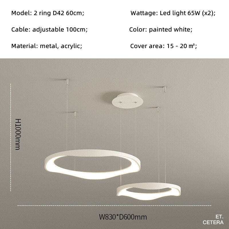 Minimalism Indoor Led Art Chandelier