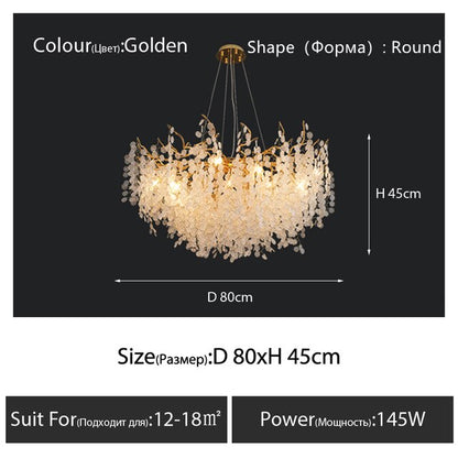 Modern Luxury Dining Table Chandeliers