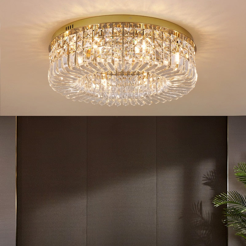 Modern Crystal Ceiling Light