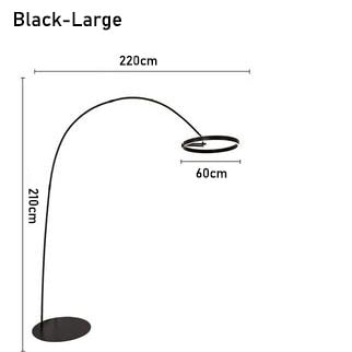 Nordic Circle Fishing Floor Lamp