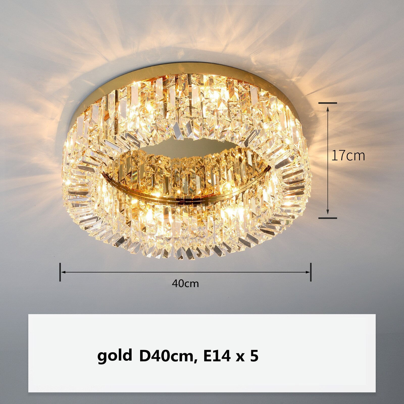 Modern Crystal Ceiling Light