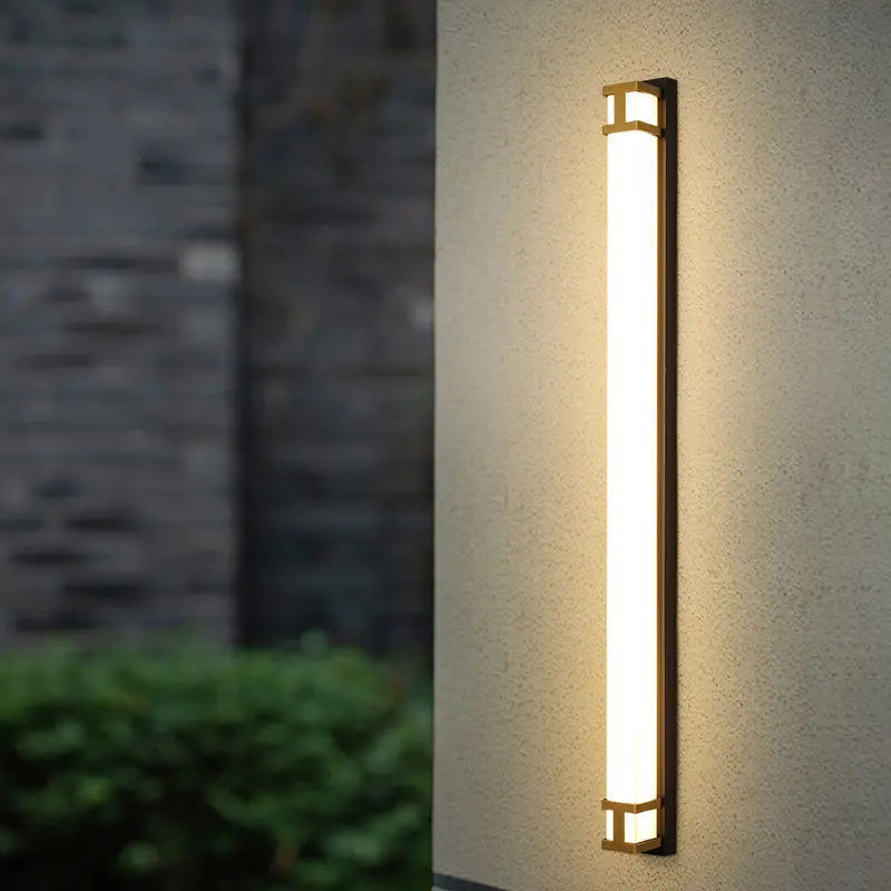 LED Outdoor Waterproof Wall Light Super Bright Rain Proof Villa Lighting Minimalist Strip Light Outdoor Wall Courtyard Light