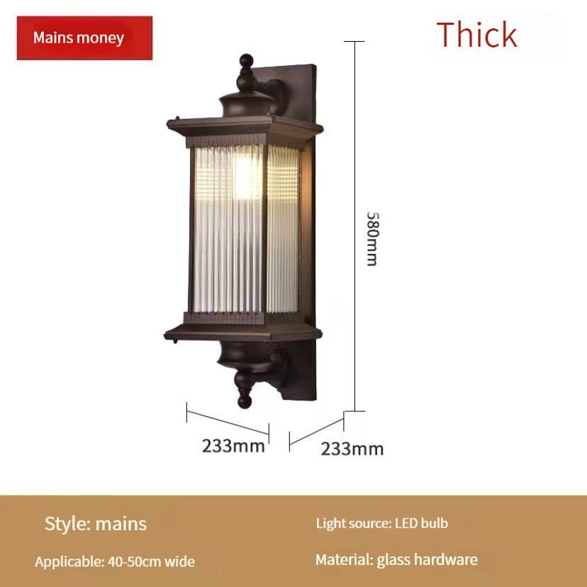 Retro Waterproof Outdoor Lighting Wall Lamps