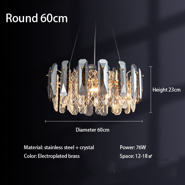 Luxury Modern Crystal  LED Ceiling Light